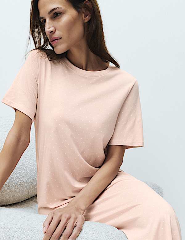 Cotton Modal Printed Long Nightdress