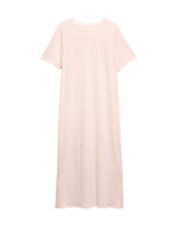 Cotton Modal Printed Long Nightdress