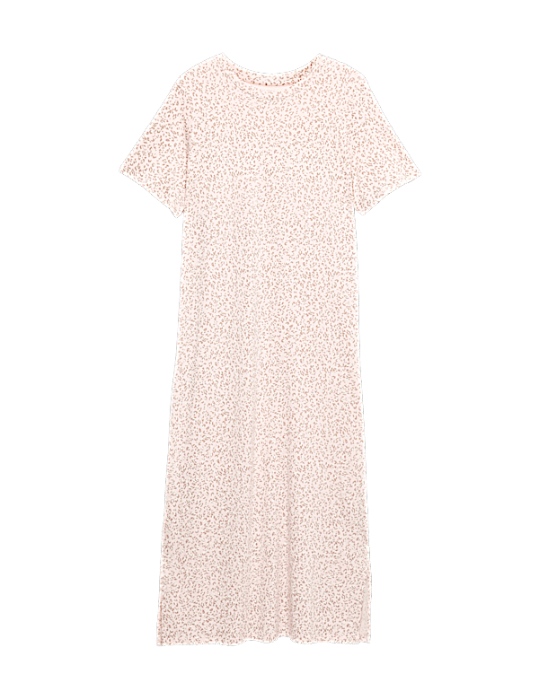 Cotton Modal Printed Long Nightdress