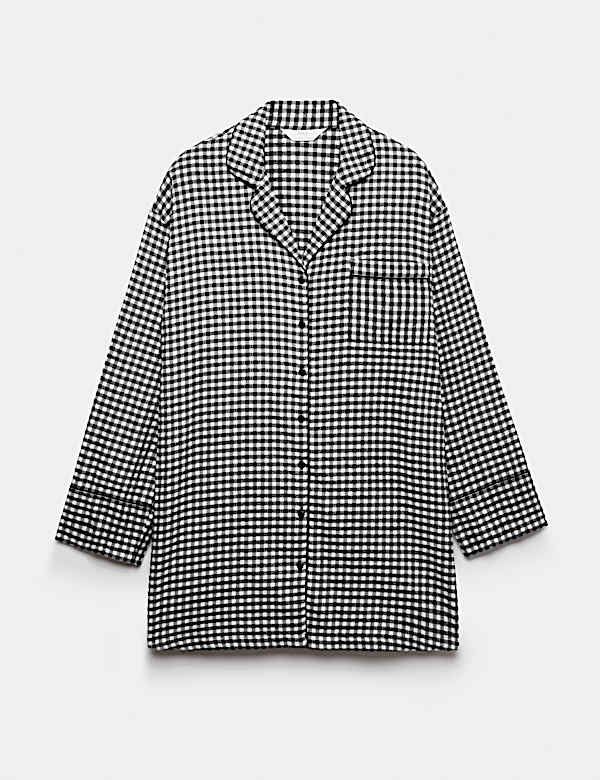 Pure Cotton Gingham Short Nightshirt - AU