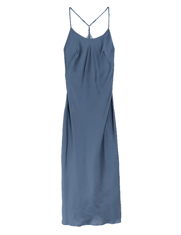 Satin Long Chemise