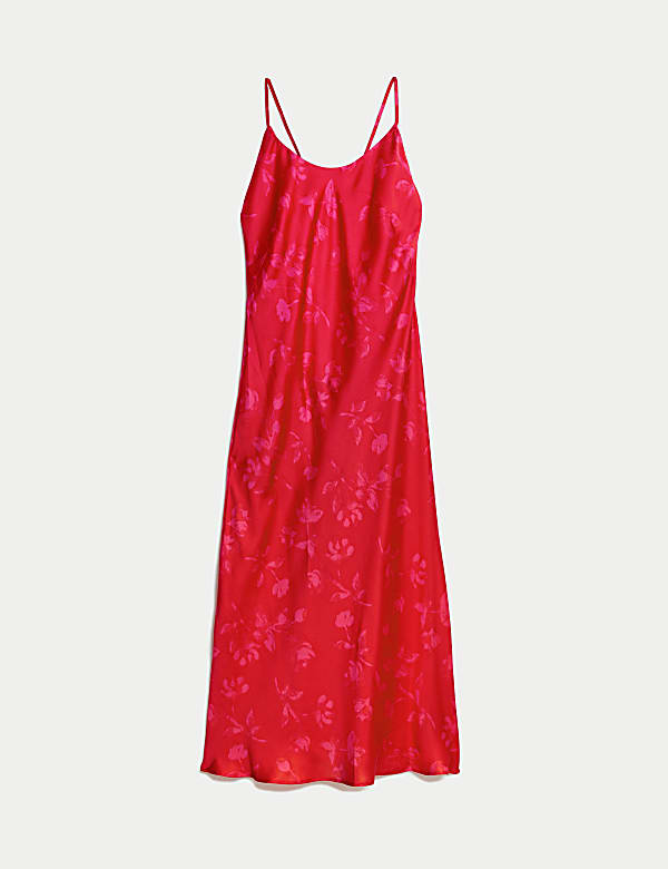 Satin Printed Chemise - GR