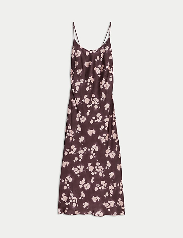 Satin Floral Nightdress - LU