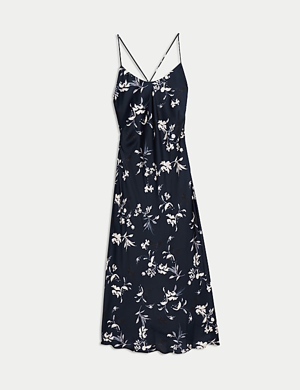 Satin Floral Nightdress - JE