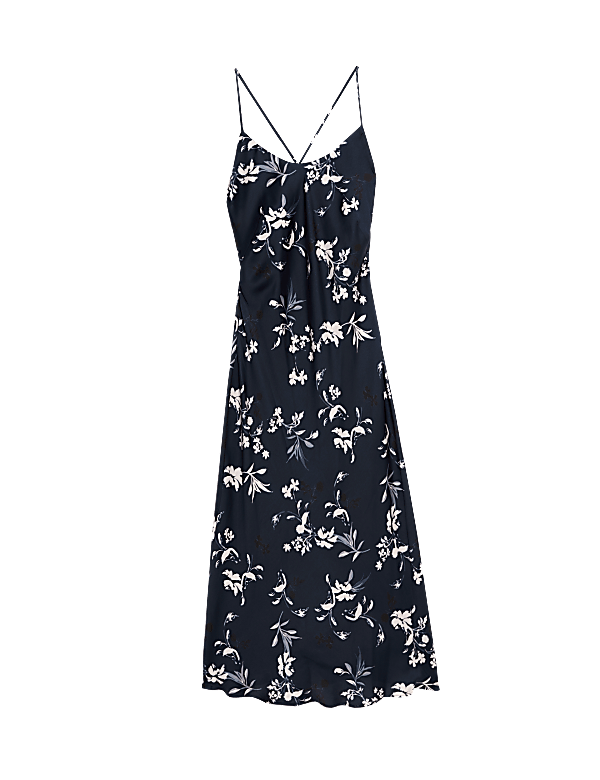 Satin Floral Nightdress