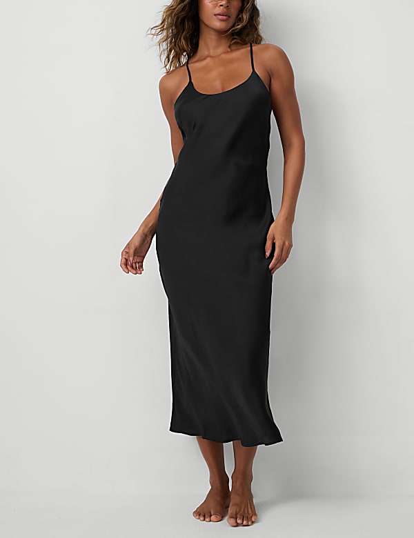 Satin Strappy Chemise - PT