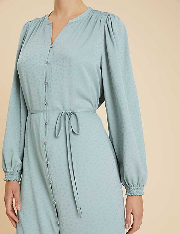 Jacquard Satin Long Nightdress