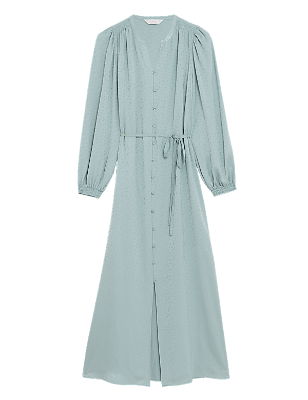 Jacquard Satin Long Nightdress