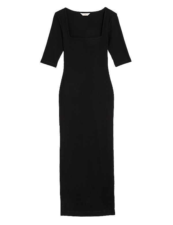 Ribbed Jersey Lounge Dress