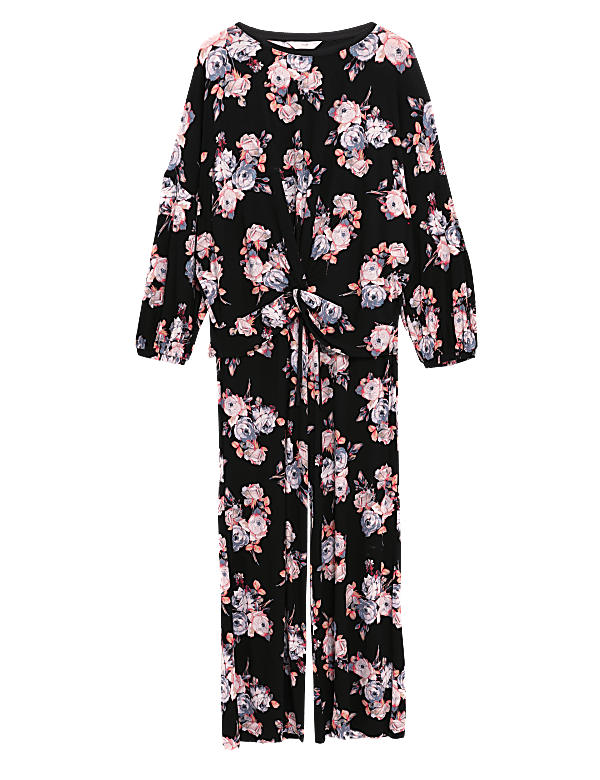 Jersey Floral Print Pyjama Set