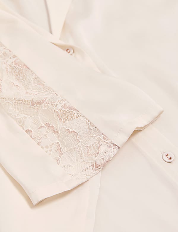 Satin & Lace Shortie Set