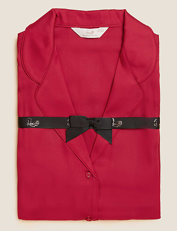 Satin Revere Collar Pyjama Set