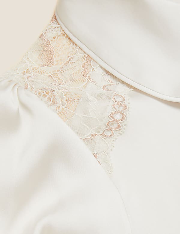 Satin & Lace Revere Pyjama Set
