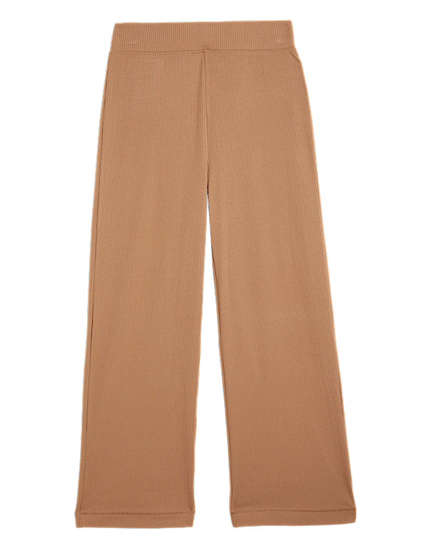 Ribbed Wide Leg Lounge Bottoms