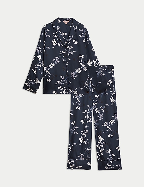 Satin Printed Pyjama Set - SE