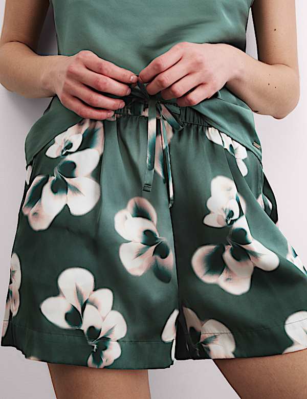 Dream Satin™ Floral Pyjama Shorts - GR