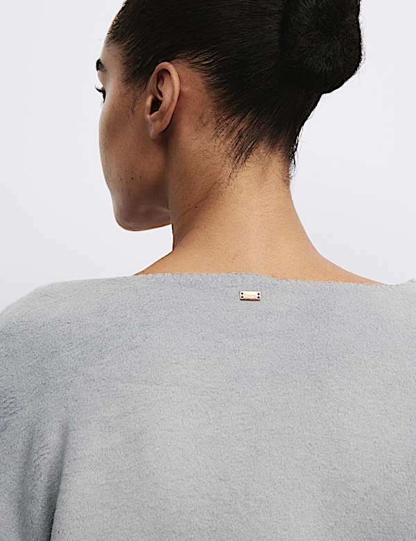 Lounge-Schlafanzugset aus Fleece mit Stehkragen - DE