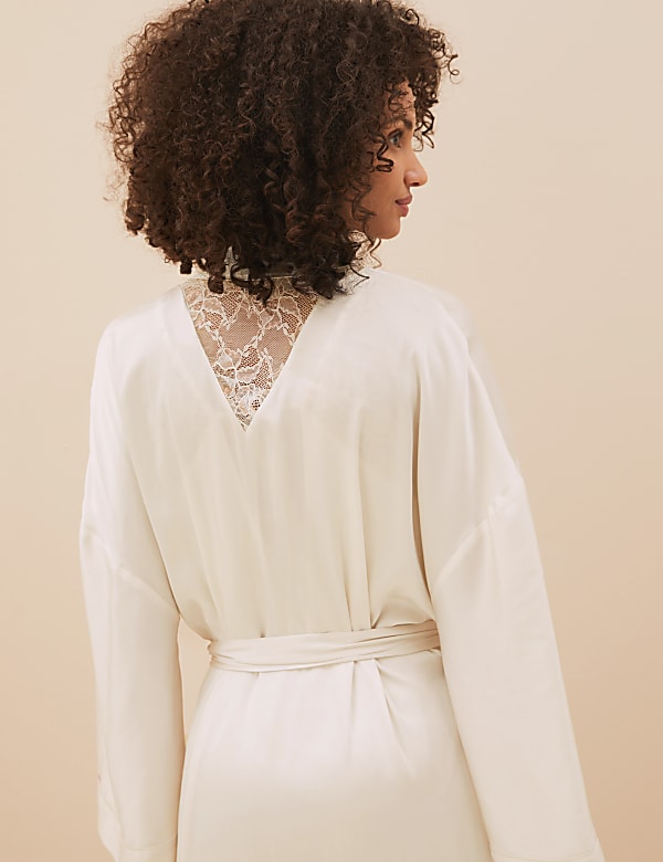 Satin & Lace Wrap