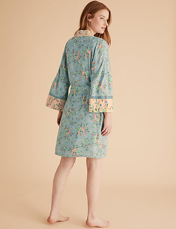 Floral Print Short Wrap