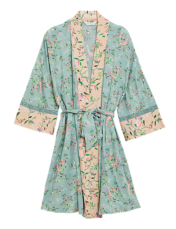 Floral Print Short Wrap