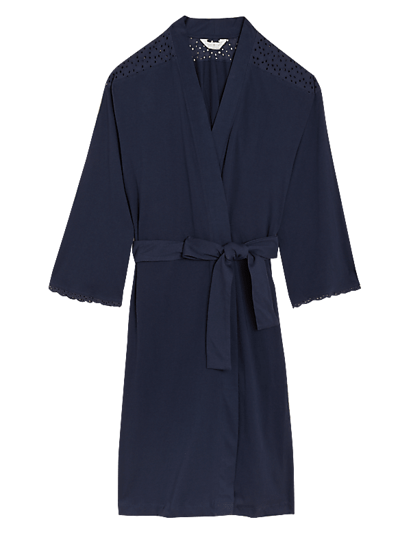 Pure Cotton Broderie Trim Wrap