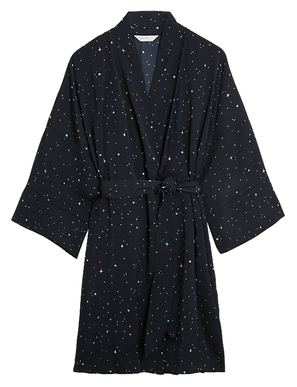 Dream Satin™ Star Print Short Wrap