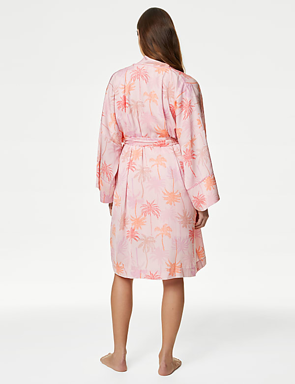 Dream Satin™ Printed Kimono Wrap
