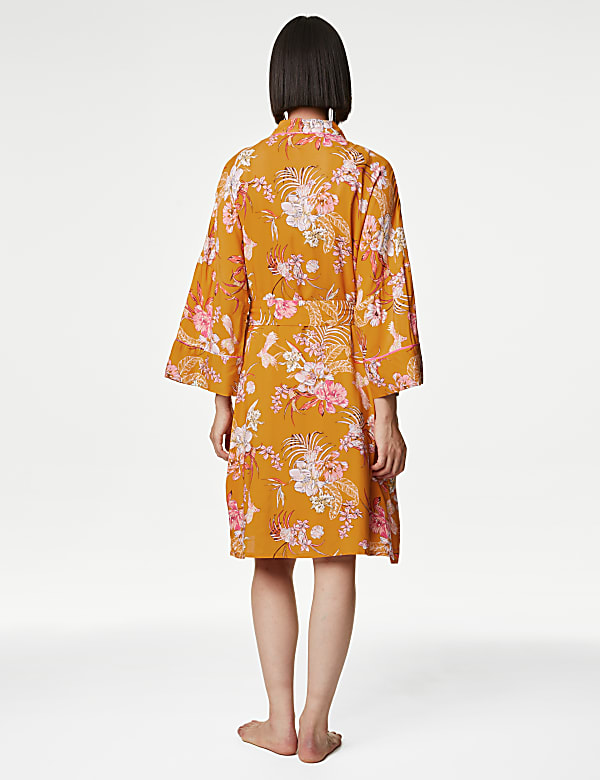 Floral Print Dressing Gown