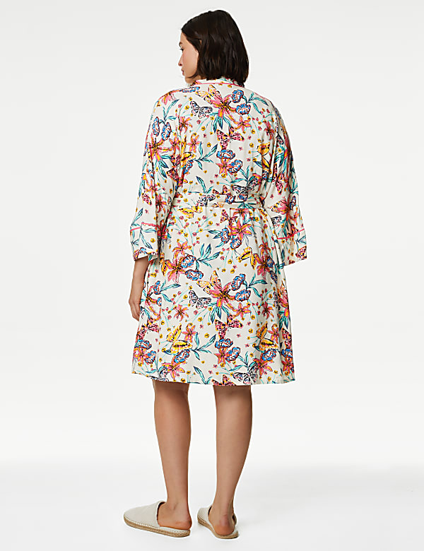 Floral Print Dressing Gown