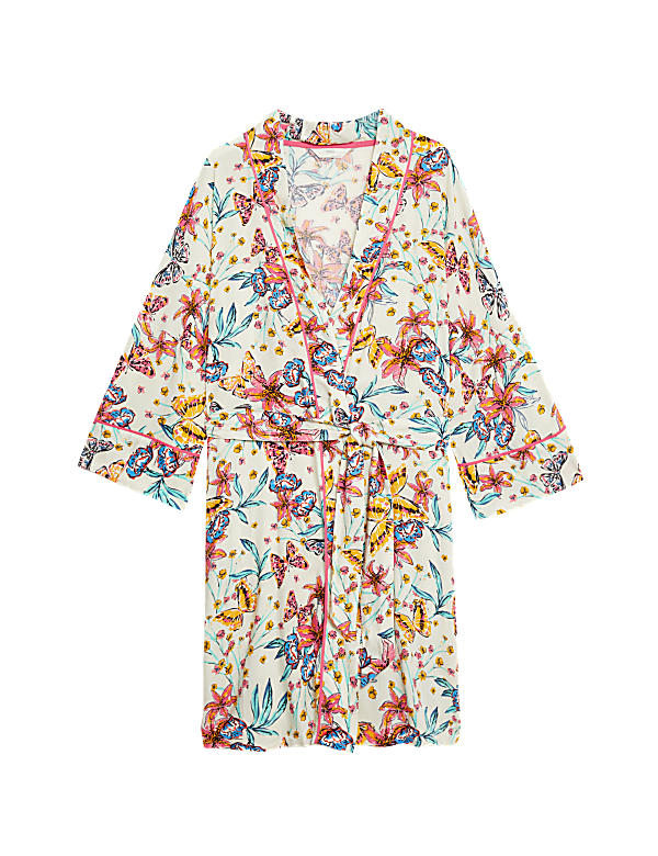 Floral Print Dressing Gown