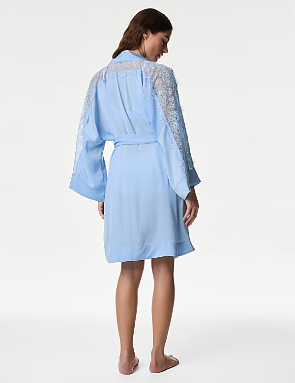 Dream Satin™ Lace Trim Wrap
