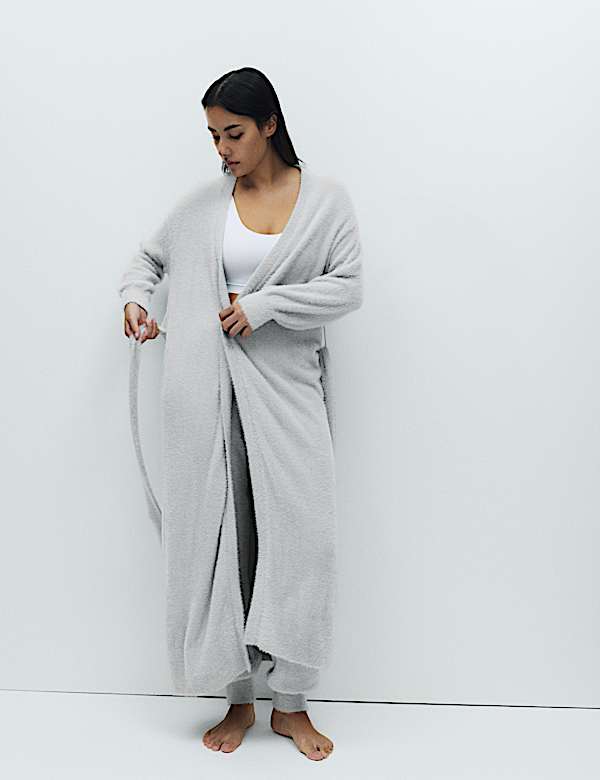 Feather Knit Tie Wrap - FR