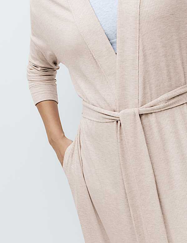 Modal Rich Ribbed Long Wrap - VN