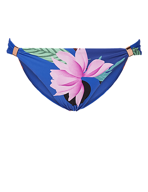 Floral Print Hipster Bikini Bottoms