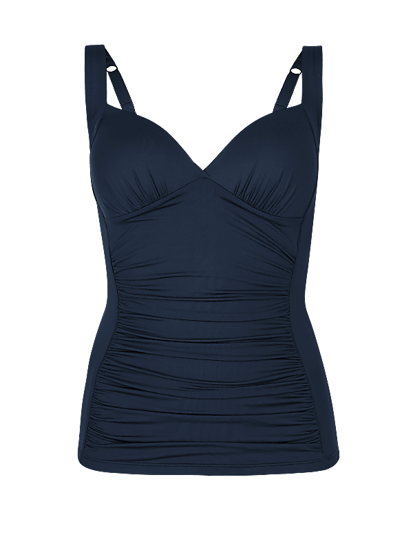 Non-Wired Plunge Tankini Top