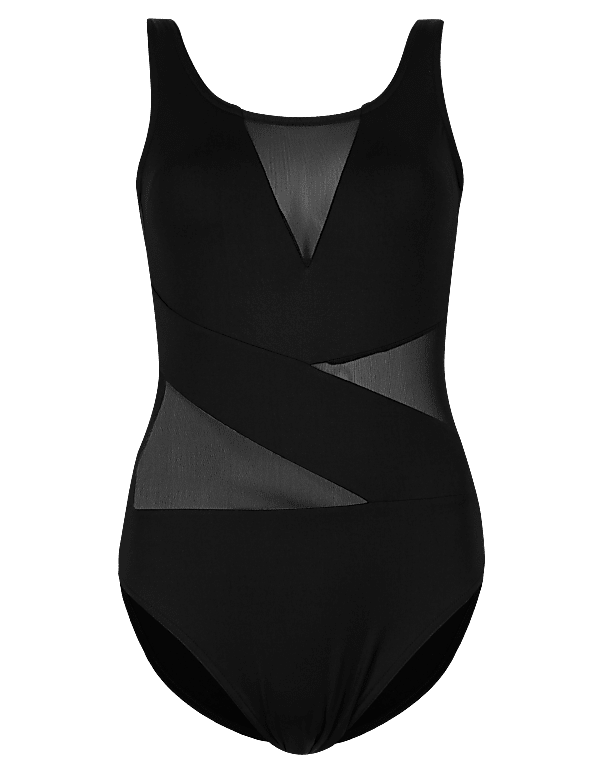 Mesh Insert Swimsuit