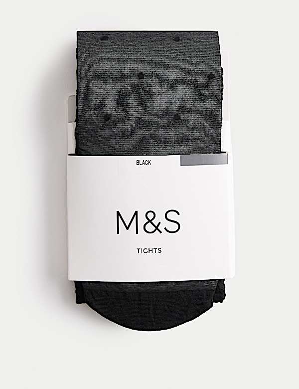 20 Denier Sheer Spot Tights - BN