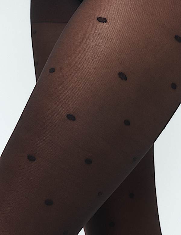 Sheer Spot Tights - VN