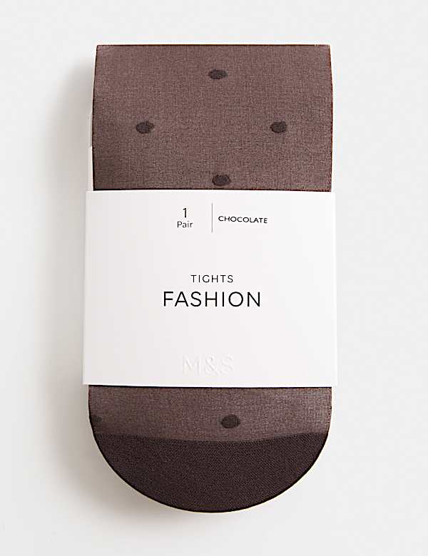 Sheer Spot Tights - VN