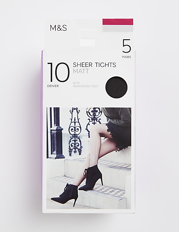 5pk 10 Denier Tights - CZ