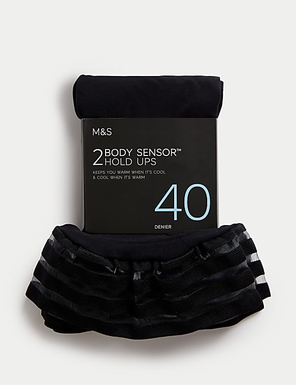 2pk 40 Denier Body Sensor™ Matt Hold-Ups - JO