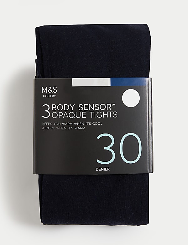 3pk 30 Denier Body Sensor&trade; Tights - BG
