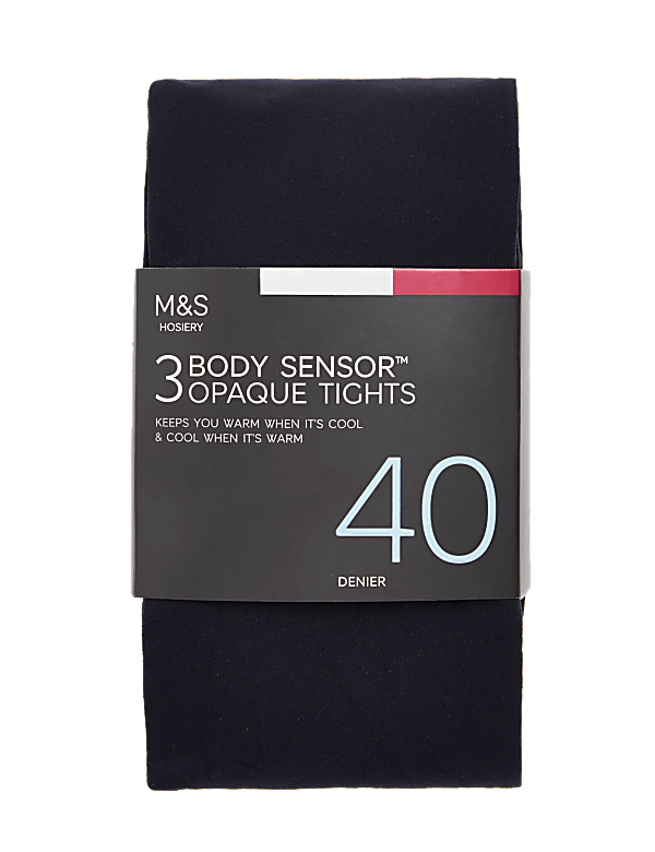 3pk 40 Denier Body Sensor™ Tights