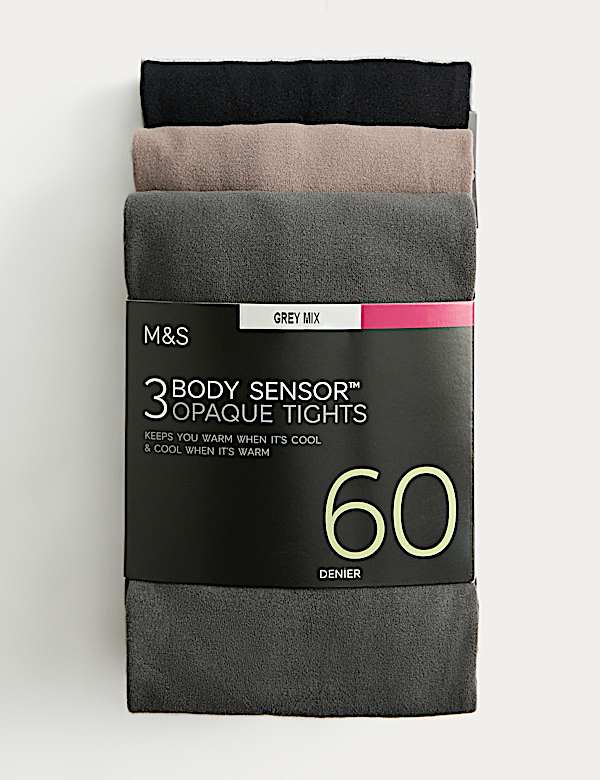 Punčochy Body Sensor&trade;, 60 DEN, 3 p&aacute;ry v balen&iacute; - CZ