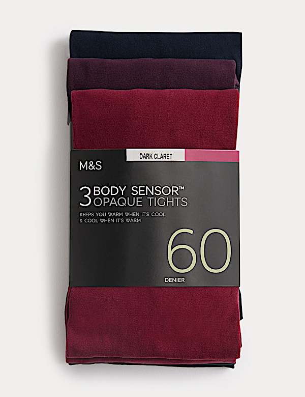 3pk 60 Denier Body Sensor™ Tights - NL
