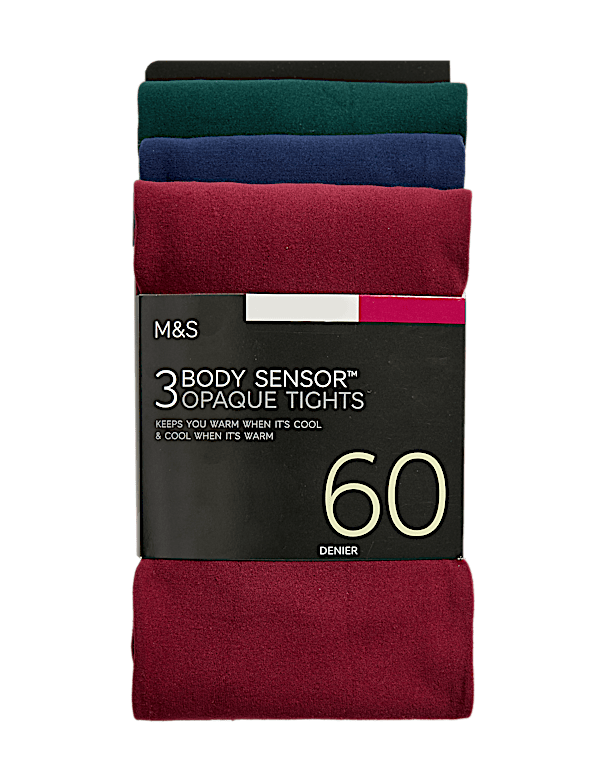 3pk 60 Denier Body Sensor™ Tights
