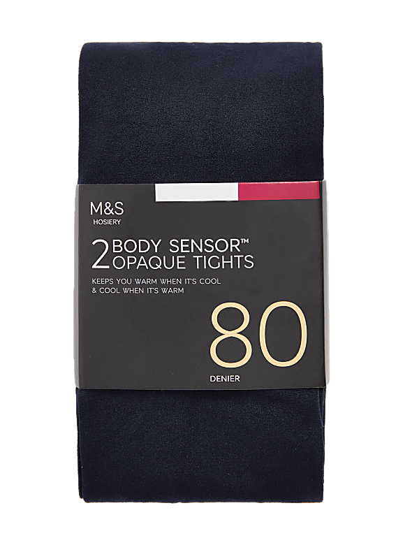 2pk 80 Denier Body Sensor™ Tights
