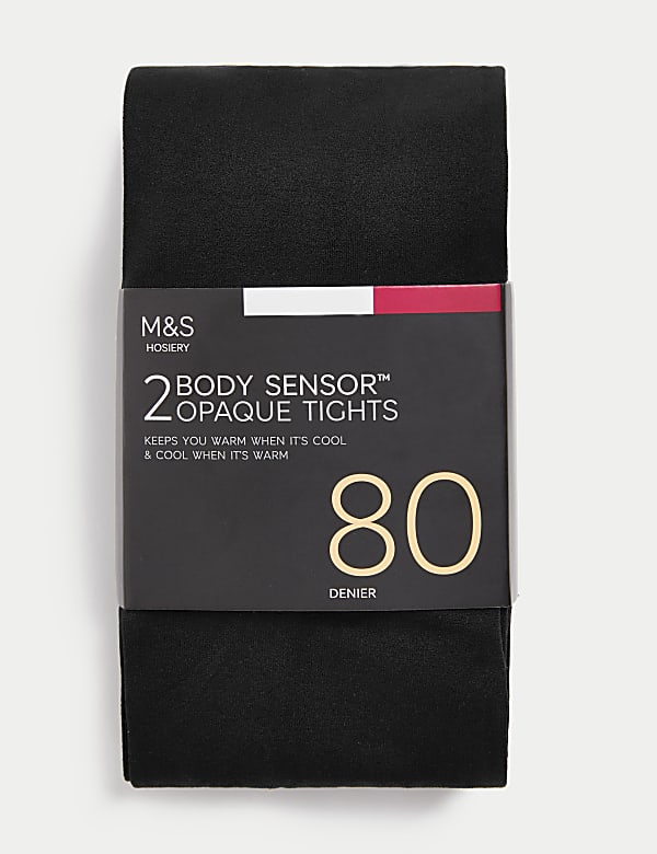 2pk 80 Denier Body Sensor™ Tights - NZ