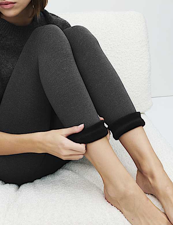 250 Denier Velour Lined Footless Tights - AU