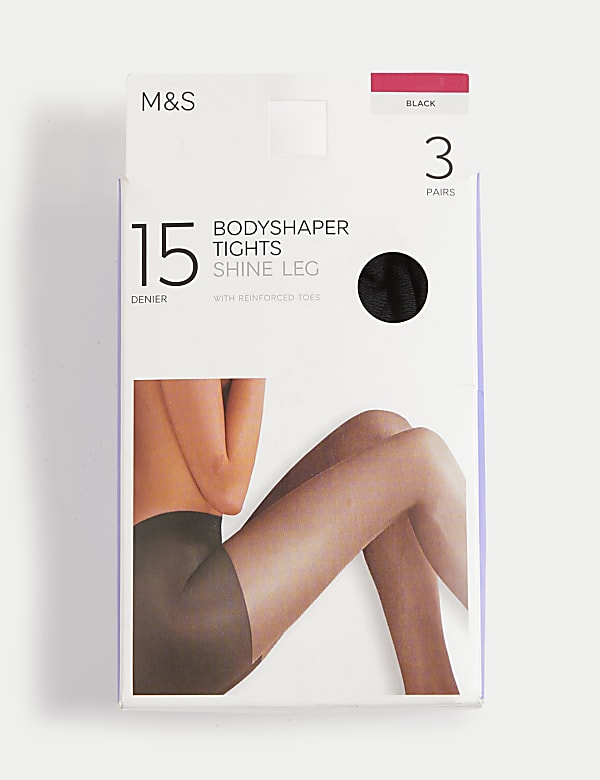 3pk 15 Denier Body Shaping Tights - VN